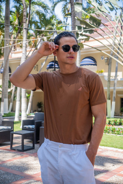 Pitbull Wear Camiseta Básica Hombre Algodón Premium Semi-Fit
