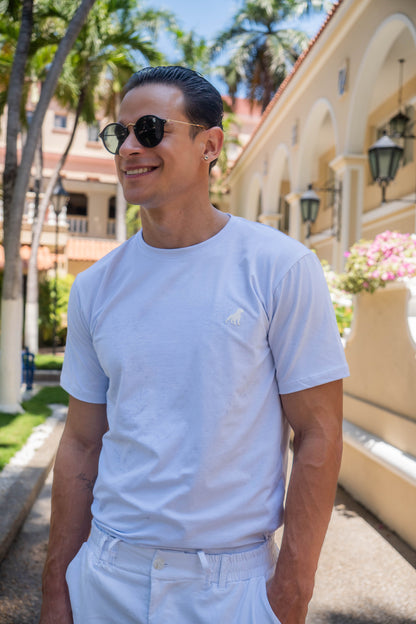 Pitbull Wear Camiseta Básica Hombre Algodón Premium Semi-Fit