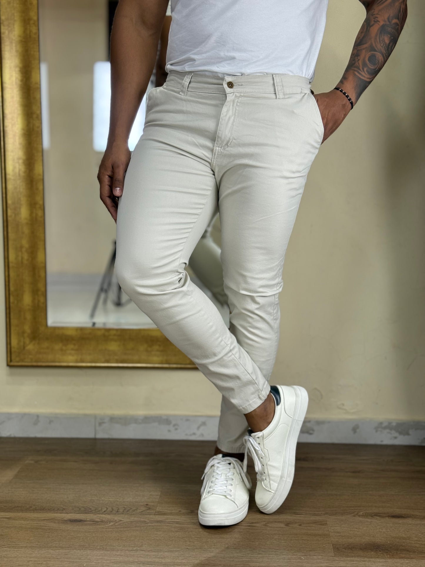 Pitbull Wear Pantalon Drill Hombre Slim Fit Algodón