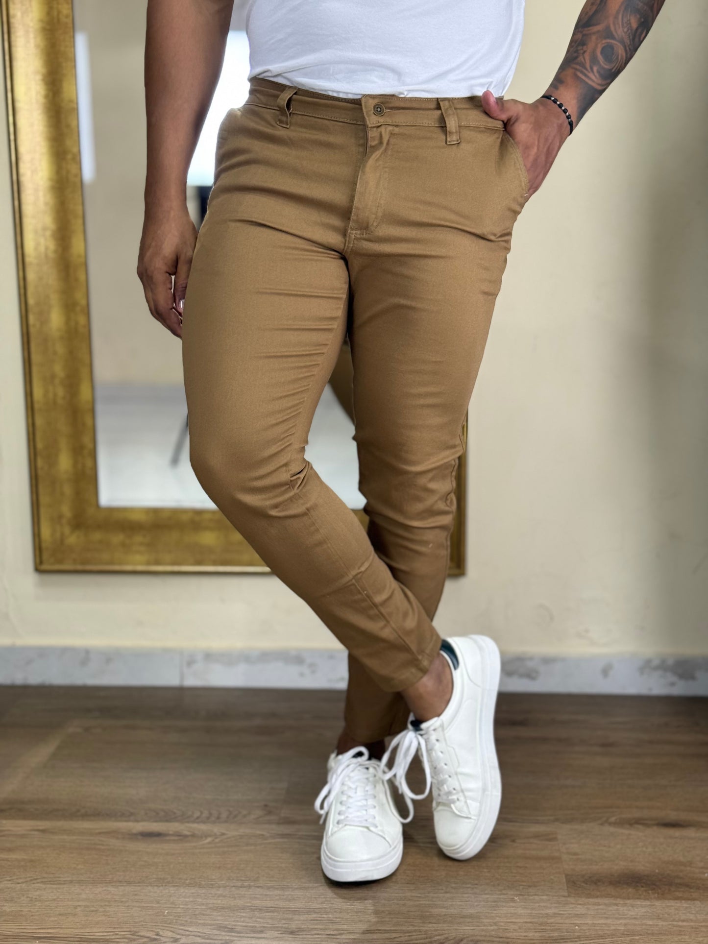 Pitbull Wear Pantalon Drill Hombre Slim Fit Algodón