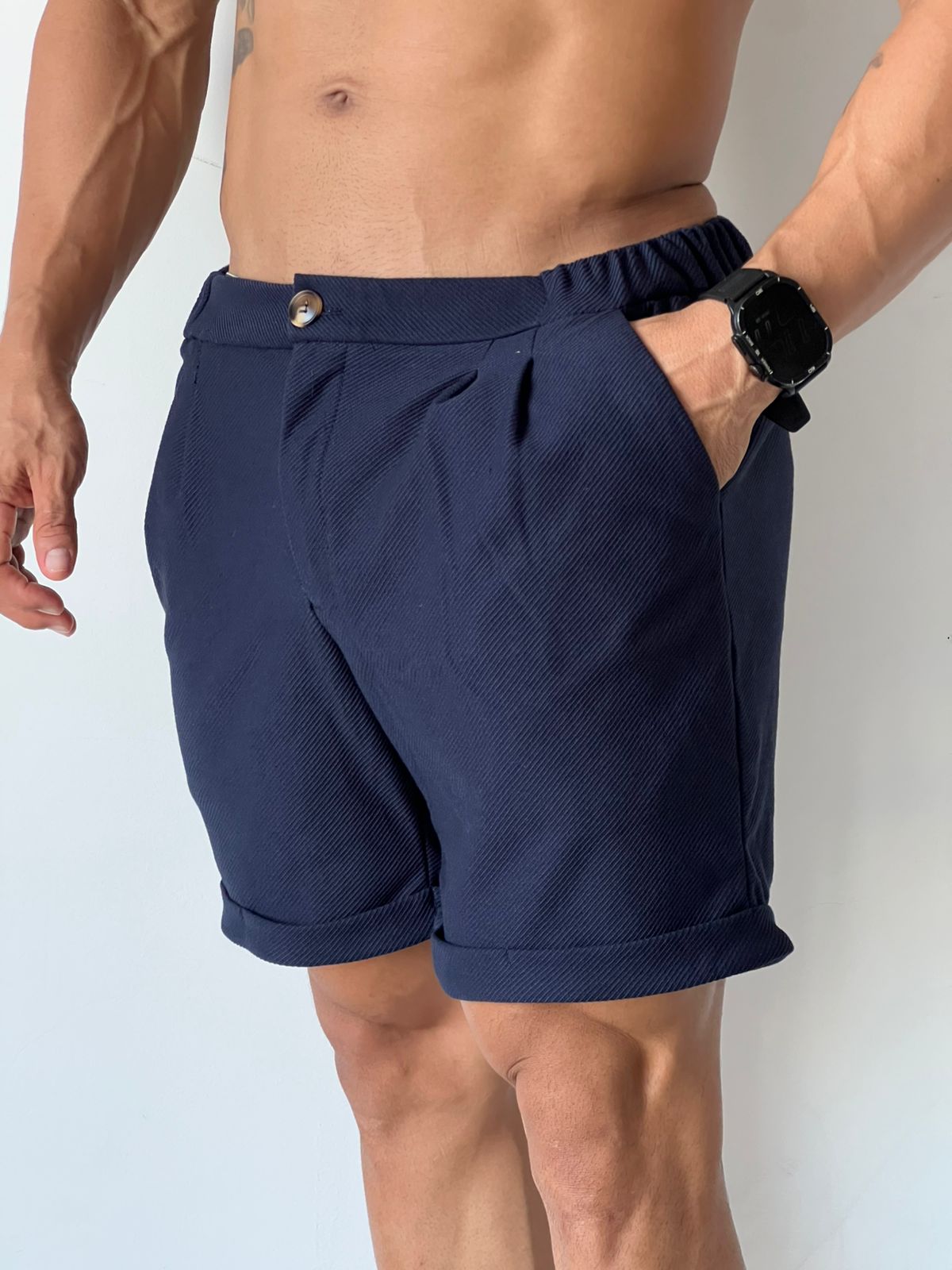 Pitbull Wear Bermuda Brezzo Hombre Corte Moderno Pliegues Varios Colores