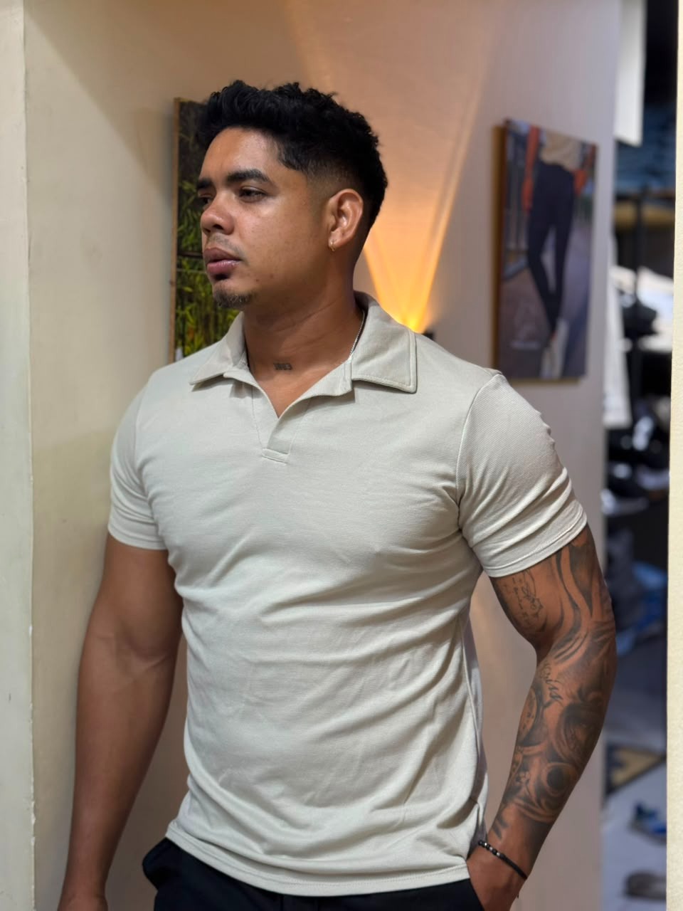Pitbull Wear Polo Hombre Piqué Algodón Corte Atlético