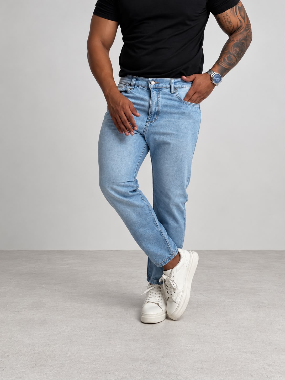 Pitbull Wear Jean Slim Fit Hombre Denim Luca Algodón Rigido