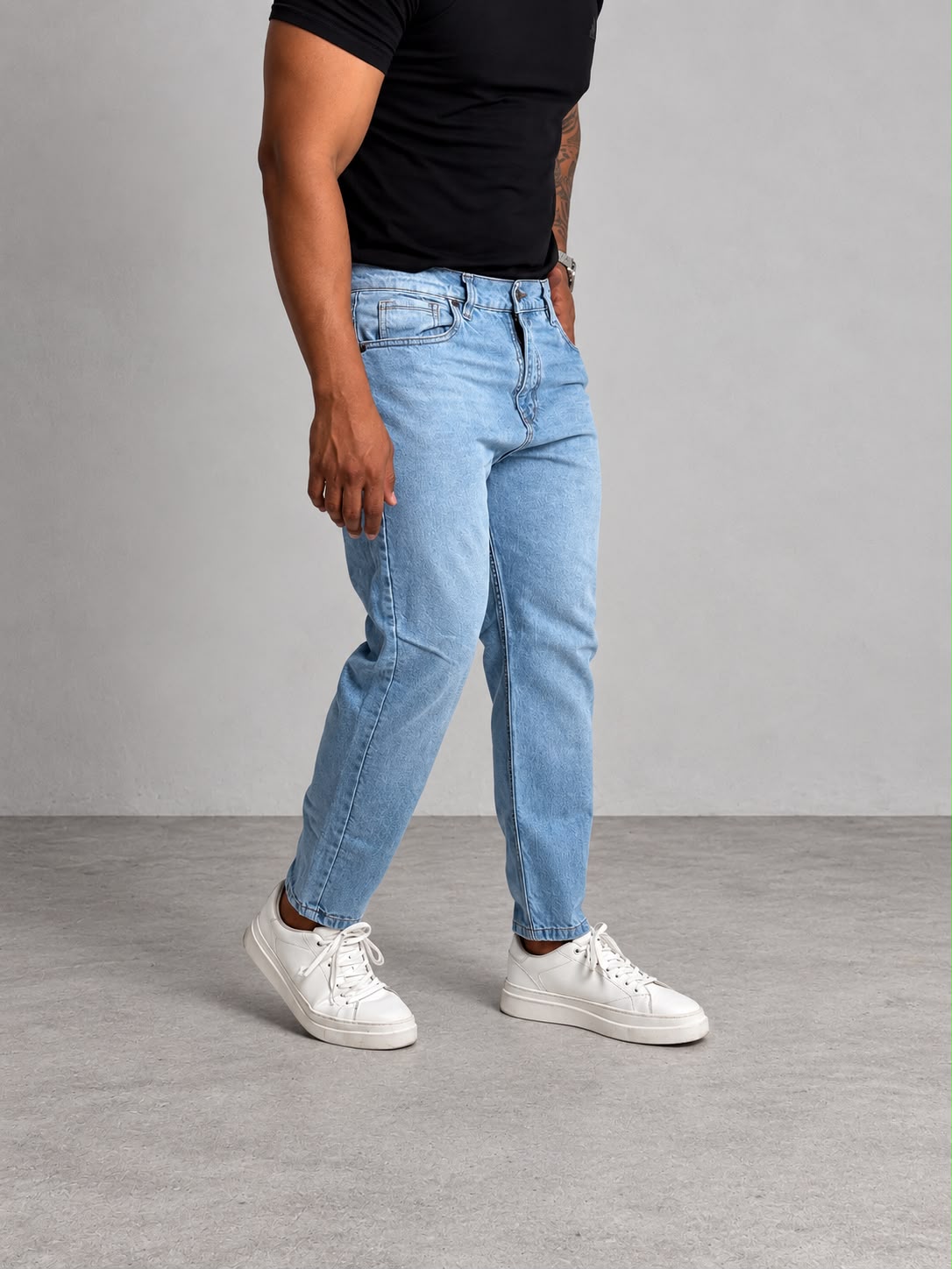 Pitbull Wear Jean Slim Fit Hombre Denim Luca Algodón Rigido