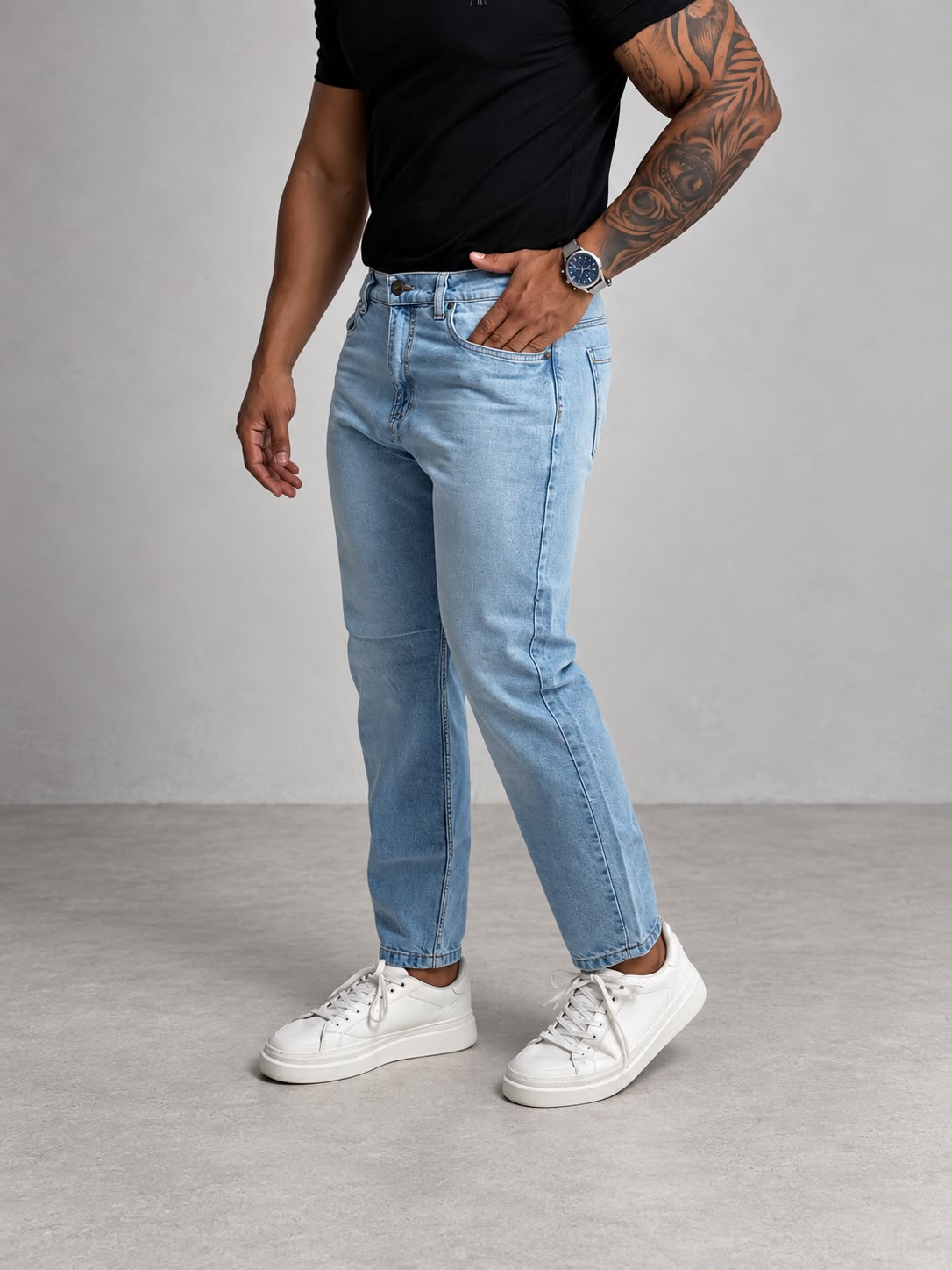 Pitbull Wear Jean Slim Fit Hombre Denim Luca Algodón Rigido