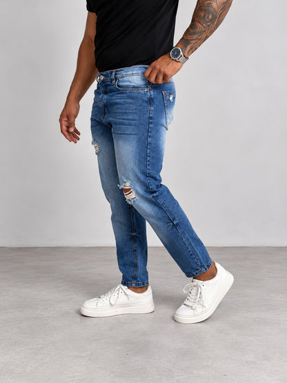 Pitbull Wear Jean Slim Fit Hombre Denim Luca Algodón Rigido