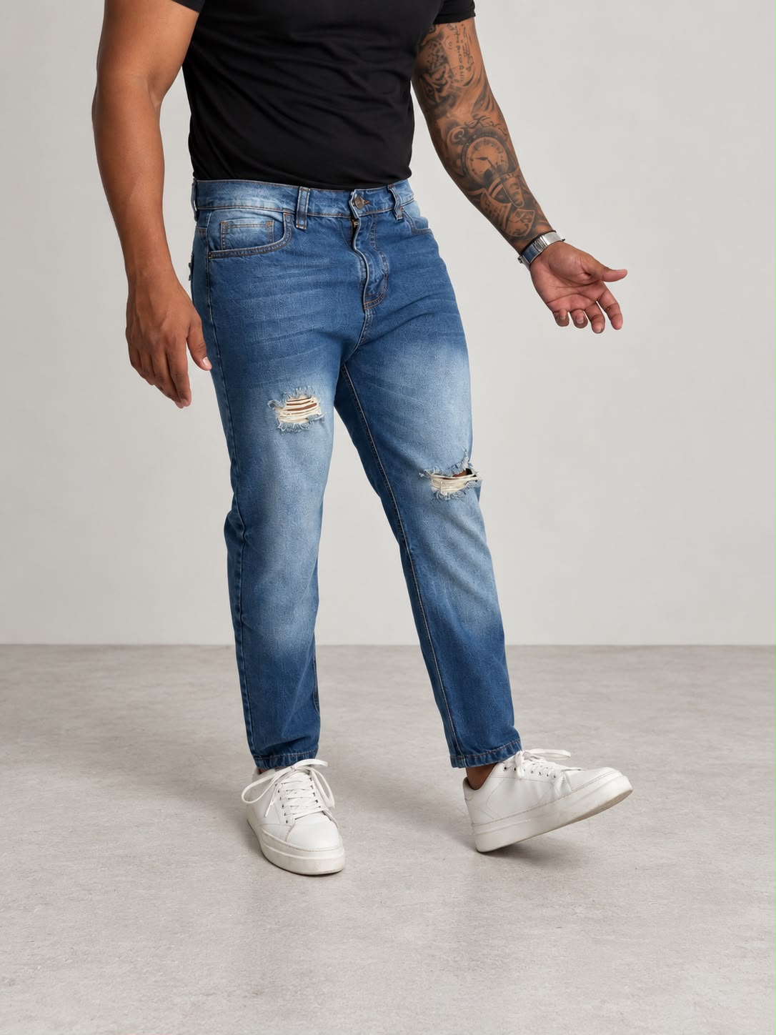 Pitbull Wear Jean Slim Fit Hombre Denim Luca Algodón Rigido